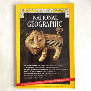 1975 National Geographic January Issue new condition. Gold: the Eternal Treasure